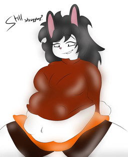 anthro belly big_belly female vore metaruso shujidagod maisa maisa_(madly-maniacal) lagomorph leporid mammal rabbit hi_res