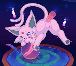 abdominal_bulge anal anal_penetration anus ass_up bodily_fluids candle crystal_ball cum cum_drip cum_in_ass cum_inflation cum_inside disembodied_penis dripping duo erection eyes_closed feathers feet female female_penetrated feral feral_penetrated forked_tail from_behind_position genital_fluids genitals happy happy_sex humanoid_genitalia humanoid_genitalia_on_feral humanoid_vulva humanoid_vulva_on_feral inflation internal leapfrog_position looking_pleasured male male/female male_penetrating male_penetrating_female pawpads paws penetration penile penile_penetration penis penis_in_ass sex soles solo_focus tail toes unusual_anatomy unusual_tail vulva camotli nintendo pokemon eeveelution espeon generation_2_pokemon pokemon_(species) animated animated_png digital_media_(artwork) pixel_(artwork) pixel_animation short_playtime