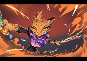 angry anthro arnis belt black_bars bottomwear bracelet clenched_teeth clothing collar constricted_pupils ear_piercing ear_ring facial_markings female fire fur green_eyes head_markings head_tuft holding_object holding_weapon jersey jewelry long_sleeve_shirt long_tail markings motion_blur pants piercing pointy_ears pupils ring_piercing shirt simple_background slit_pupils small_pupils solo sparks striped_markings stripes tail teeth text text_on_clothing topwear tuft weapon yellow_body yellow_fur ruffu pepper_in_the_sandbox pepper_(ruffu) felid feline mammal serval digital_media_(artwork) digital_painting_(artwork) hi_res letterbox painting_(artwork)