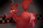 acstlu animal_genitalia animal_penis animatronic anthro backsack balls big_butt butt canid canine canine_genitalia canine_penis erection five_nights_at_freddy's fox foxy_(fnaf) genitals knot machine male mammal penis presenting presenting_hindquarters robot scottgames solo tail thick_thighs third-party_edit