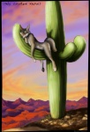 anthro cactus cloud desert eyes_closed male nude outside plant saguaro sky sleeping solo tail blackteagan canid canine canis coyote mammal 2008