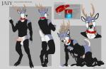 anthro antlers black_goo dripping erection genitals goo_transformation hooves horn humanoid_genitalia humanoid_penis latex male melting penis solo text transformation ifus jaiy cervine deer goo_creature mammal absurd_res digital_media_(artwork) english_text hi_res