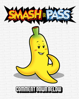 ambiguous_gender banana_peel bite biting_lip black_eyes blush eyelashes grin half-closed_eyes narrowed_eyes plant shadow smile solo standing teeth text text_background what yellow_body downrightshoddy mario_bros mario_kart nintendo elemental_creature flora_fauna 4:5 absurd_res english_text hi_res