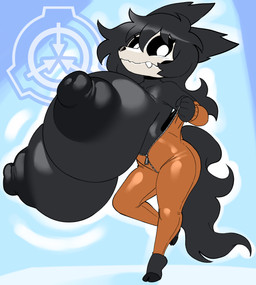 anthro areola big_areola big_breasts big_nipples black_areola black_body black_hair black_nipples bone breasts clothed clothed_anthro clothed_female clothing female female_anthro hair huge_areola huge_breasts huge_nipples hyper hyper_areola hyper_breasts hyper_nipples jumpsuit loli looking_at_viewer nipple_dip nipples oppai_loli puffy_areola puffy_nipples skull skull_head smile solo undressing white_eyes young young_anthro young_female angstrom scp_foundation malo(li) scp-1471-a canid malo mammal 2024 absurd_res digital_media_(artwork) hi_res