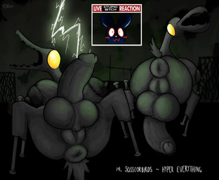 anthro anus areola balls big_anus big_balls big_breasts big_butt big_penis big_vulva breasts butt cybernetics detailed_background duo_focus electricity foreskin genitals group herm huge_anus huge_balls huge_breasts huge_penis humanoid_genitalia humanoid_penis hyper hyper_anus hyper_balls hyper_breasts hyper_genitalia hyper_penis hyper_vulva intersex lightning machine open_mouth owo penis piston plump_labia puffy_anus tail text trio vulva yellow_eyes pincoosh live_tucker_reaction rain_world videocult inv_(rain_world) avian cyborg miros_bird_(rain_world) slugcat absurd_res digital_media_(artwork) english_text hi_res signature