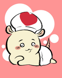 ambiguous_gender blush chibi clothed clothing diaper feral fusion hat headgear headwear heart_symbol neonate simple_background solo style_emulation tail toony wearing_diaper young padawanton chiikawa drawfee_(copyright) chiikawa_(character) todd_(from_mario) american_opossum mammal marsupial 4:5 digital_media_(artwork) low_res