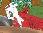 backlash91 blue_eyes bushes claws cloud female half-closed_eyes latias legendary_pokémon looking_at_viewer nintendo outside pokémon sky solo stone tree video_games
Rating: Safe
Score: 5
User: Finchmaster
Date: January 20, 2014