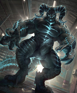 abs anthro balls barazoku big_balls big_penis bioluminescence claws erection fangs genitals glans glowing horn huge_balls huge_penis humanoid_genitalia humanoid_penis male muscular muscular_anthro muscular_male non-mammal_balls nude penis sickle_claw solo standing teeth thick_penis toe_claws takahirosi fallout microsoft deathclaw quantum_deathclaw reptile scalie 2021 hi_res
