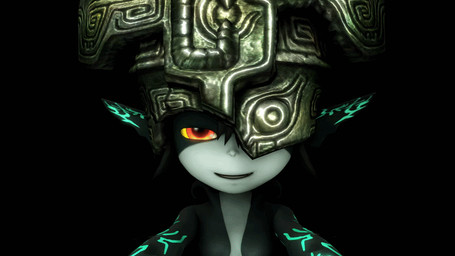 armor big_pupils black_background black_body black_skin breasts clothing eyes_closed facial_markings featureless_breasts female front_view fused_shadow grey_body hair head_markings headgear headwear helmet kissing kissing_viewer long_hair looking_at_viewer markings open_mouth pointy_ears pupils simple_background smile smiling_at_viewer smirk smirking_at_viewer solo teeth white_body white_skin 4ere4nik nintendo the_legend_of_zelda twilight_princess midna humanoid imp twili 16:9 3d_(artwork) 3d_animation animated digital_media_(artwork) widescreen