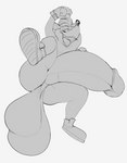 anthro balls big_balls big_penis fur genitals huge_balls huge_penis hyper hyper_balls hyper_genitalia hyper_penis male penis solo heftyotter activision crash_bandicoot_(series) crash_bandicoot bandicoot mammal marsupial absurd_res hi_res monochrome