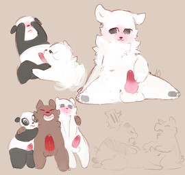 :3 anthro balls barefoot bear blush brother cartoon_network covering_eyes cute erection eyes_closed fellatio fur grizzly_(character) grizzly_bear group group_sex ice_bear incest kissing knot looking_at_viewer looking_away looking_down lying male male/male mammal nude on_back oral panda panda_(character) pawpads paws penis penis_kissing polar_bear sex shy sibling sitting smile spread_legs spreading standing teeth threesome tingtongten we_bare_bears

Rating: Explicit
Score: 22
User: daYze
Date: August 11, 2015