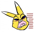 angry anthro black_sclera fur male simple_background solo teeth white_background white_body white_fur yellow_body yellow_fur hornydragon bandai_namco digimon canid canine digimon_(species) mammal renamon meme reaction_image