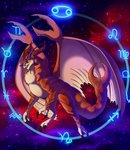 cosmic_background feral male membrane_(anatomy) membranous_wings solo tail teeth wings plaguedogs123 mythology western_zodiac cancer_(zodiac) arthropod crab crustacean decapoda dragon hybrid malacostracan marine mythological_creature mythological_scalie scalie 2020 digital_media_(artwork) hi_res