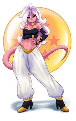armwear bracelet breasts clothed clothing ear_piercing female footwear grin hair high_heels humanoid_pointy_ears jewelry long_hair looking_at_viewer not_furry piercing pointy_ears red_eyes shoes simple_background smile solo white_background white_hair ambris dragon_ball dragon_ball_fighterz android_21 majin_android_21 alien alien_humanoid humanoid majin 2018 absurd_res digital_media_(artwork) hi_res shaded