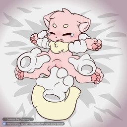 abdominal_bulge ambiguous_gender anthro bed blush bodily_fluids clitoris disembodied_hand ejaculation female female/ambiguous female_orgasm fingering forced forced_orgasm furniture genital_fluids genitals group lying neonate on_back on_bed orgasm orifice_tugging penetration pinned_arms pinned_legs pinned_to_bed rape sex solo_focus tail tail_motion tears teeth tongue vaginal vaginal_fingering vaginal_fluids vaginal_orgasm vaginal_penetration vaginal_squirting vaginal_tugging vulva young young_anthro young_female arisel_uwu canid canine mammal 1:1 animated hi_res no_sound short_playtime video