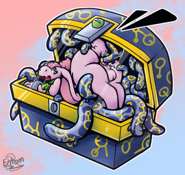 anal anal_penetration anthro anus backsack balls big_nose bodily_fluids bound butt fur genitals hair long_ears looking_back male male_penetrated nude open_mouth penetration pink_body pink_fur ponytail rear_view scarf sex simple_background solo sweat sweatdrop tail tentacle_in_ass tentacle_penetration tentacle_sex tentacles thick_thighs tongue entom alien mammal mimic mimic_chest hi_res