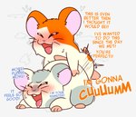 anal anal_penetration announcing_orgasm dialogue happy happy_sex male male/male on_top penetration sex text crushpepper hamtaro_(series) hamtaro oxnard_(hamtaro) cricetid hamster mammal rodent english_text hi_res tagme