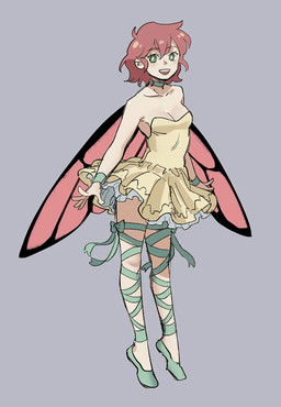 ballet breasts choker clothed clothing dance_shoes dancewear dress female footwear hair insect_wings jewelry necklace not_furry pointe_shoes shoes simple_background smile solo wings starfleetrambo ollie_(spirit_bathouse) fairy humanoid mammal digital_media_(artwork)