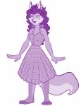 anthro clothing dress ear_piercing female legwear mind_control piercing solo spiral_eyes stepfordization stockings hornbuckle sly_cooper_(series) sony_corporation sony_interactive_entertainment sucker_punch_productions carmelita_fox canid canine fox mammal