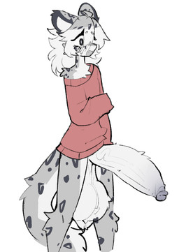 anthro balls big_balls big_penis biped blush chest_tuft clothing erection femboy fluffy_balls fur genitals glans grey_body hair huge_balls huge_penis humanoid_genitalia humanoid_penis hung_femboy hyper hyper_genitalia hyper_penis male male_anthro penis shy simple_background solo sweater tail topwear tuft shiyaa_stuff leo_(shiyaa_stuff) felid mammal pantherine snow_leopard