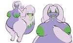 areola biped blep breasts flaccid front_view genitals gesture green_areola green_eyes green_nipples gynomorph intersex nipples nude one_eye_closed penis purple_body simple_background slightly_chubby solo standing tail tail_mouth thick_thighs tongue tongue_out unusual_anatomy unusual_tail waving waving_at_viewer white_background wink mcerror game_freak nintendo pokemon generation_6_pokemon goodra pokemon_(species) 2022 5:3 absurd_res digital_drawing_(artwork) digital_media_(artwork) hi_res sketch nonbinary_(lore)