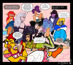 1_eye 4_toes 5_toes anthro barefoot blush bodily_fluids boots_removed bottomwear clothing cross-popping_vein denim denim_bottomwear denim_clothing dialogue embarrassed feathers feet female foot_fetish foot_focus foot_on_face footprint_in_shoe footwear freckles group hair holding_clothing holding_footwear holding_object holding_shoes humanoid_feet jeans lying male male/female musk musky_feet on_front pants plantigrade purple_body purple_hair purple_scales red_hair scales shoes shoes_removed size_difference smelly smelly_feet smelly_shoes soles stink_fumes surrounded sweat sweaty_feet text toes torn_bottomwear torn_clothing torn_jeans torn_pants white_hair yellow_body yellow_feathers blarf022 comedy_central deltarune dorohedoro five_nights_at_freddy's futurama jojo's_bizarre_adventure musk_month parappa_the_rapper scottgames sony_corporation sony_interactive_entertainment stone_ocean um_jammer_lammy undertale_(series) blarf_(blarf022) chica_(fnaf) ermes_costello fiona_(sorcererlance) lammy_lamb noi_(dorohedoro) susie_(deltarune) turanga_leela avian bird bovid canid canine caprine chicken cyclops fox galliform human humanoid kinx_(blarf022) mammal phasianid reptile scalie sheep 2024 absurd_res crossover english_text hi_res