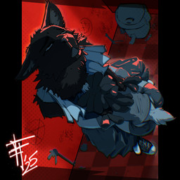 anthro dreadlocks duo fellatio female hair looking_pleasured male male/female oral penile pulling_hair sex touching_hair ferretfolk rydae_(ferretfolk) canid canine canis lagomorph leporid mammal rabbit wolf 1:1 hi_res
