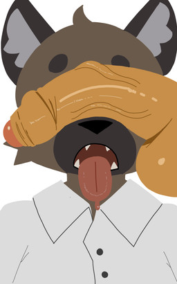 anthro big_penis duo genitals male male/male penis penis_on_face tongue tongue_out len9761 aggretsuko mario_bros mythology nintendo sanrio bowser haida_(aggretsuko) dragon hyena mammal mythological_creature mythological_scalie scalie absurd_res hi_res