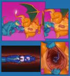 abdominal_bulge anal anal_fisting anal_fluids anal_penetration anal_vore anthro anus anus_held_open balls big_anus blue_body bodily_fluids claws cum cum_in_ass cum_inflation cum_inside deep_penetration erection fire fisting gaping gaping_anus genital_fluids genitals group group_sex huge_anus humanoid_genitalia humanoid_penis inflation larger_penetrated living_condom living_insertion living_insertion_play male male/male male_penetrated male_penetrating male_penetrating_male membrane_(anatomy) membranous_wings nude onomatopoeia orange_body partially_inside penetration penis pushing_sound_effect sex size_difference sound_effects spread_anus spreading stretched_anus tail teeth text vore wings fuzzies4you mythology nintendo pokemon fan_character firondraak charizard crocodilian dragon feraligatr generation_1_pokemon generation_2_pokemon mythological_creature mythological_scalie pokemon_(species) reptile scalie 2019 absurd_res comic digital_media_(artwork) english_text hi_res