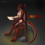 anthro armor blue_eyes book bottomwear clothing female footwear glare horn melee_weapon nude nude_anthro nude_female red_body red_skin scales shadow shoes solo sword warrior weapon wings aydaharart mythology kalisto dragon mythological_creature mythological_scalie scalie 1:1 absurd_res hi_res