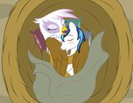 bedding bird_nest birds_nest blanket blue_hair blush cuddling duo eyes_closed feather_preening feathers female hair horn male male/female nest personal_grooming pillow social_grooming badumsquish friendship_is_magic hasbro my_little_pony mythology gilda_(mlp) shining_armor_(mlp) avian equid equine gryphon mammal mythological_avian mythological_creature mythological_equine unicorn hi_res