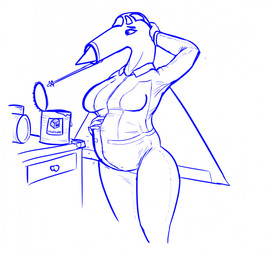 aircraft anthro belly big_belly female flight_suit hand_behind_head hand_on_belly machine solo stuffing tin_can vehicle top_kek_m9 chengdu_j-7 qiang_(daleks2377) aeromorph living_aircraft living_machine living_vehicle 2022 hi_res sketch