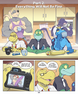 4_fingers age_difference anthro appliance big_bulge big_nipples black_clothing black_shirt black_topwear blue_body blue_countershading blue_nipples blue_skin bodily_fluids boss_and_employee bow_tie break_room buckteeth bulge camera candy candy_bar chair chin_spikes closed_smile clothed clothed_anthro clothed_male clothing cmnm container countershading crown crown_only cup darkened_nipples dessert detailed_bulge dialogue drinking electronics erection eye_contact eyewear facial_spikes fingers food furniture genital_outline genitals glasses green_body green_eyes group headgear headgear_only holding_camera holding_container holding_cup holding_mug holding_object holding_penis holding_scepter huge_bulge hyper hyper_bulge hyper_genitalia kitchen_appliance kitchen_cabinet looking_at_another looking_at_cellphone looking_at_object looking_at_phone looking_at_photo male mature_anthro mature_male microwave_oven mottled mottled_body mouth_closed mug muscular muscular_anthro muscular_arms muscular_male narrowed_eyes necktie nervous nervous_sweat nipple_piercing nipple_ring nipple_slip nipples non-mammal_nipples nude nude_anthro nude_male nudist older_anthro older_male on_chair open_mouth page_number pecs penis penis_outline phallic phone piercing pink_tongue purple_body purple_clothing purple_shirt purple_tank_top purple_topwear purple_underwear red_bow_tie ring_piercing shirt sitting sitting_on_chair slim slim_anthro slim_male smile speech_bubble spikes spikes_(anatomy) standing sweat tail talking_to_another tan_body tan_nipples tan_penis tan_tail tank_top tea_bag tea_cup teeth text three_frame_image title tongue topwear underwear untied_bow_tie wearing_glasses white_clothing white_necktie white_shirt white_tank_top white_topwear yellow_body yellow_sclera younger_anthro younger_male anti_dev cybin_(anti_dev) jim_rat mr._swift_(anti_dev) tripp_(anti_dev) vox_(anti_dev) amphibian anole frog komodo_dragon lizard mammal monitor_lizard murid murine poison_dart_frog rat reptile rodent scalie sea_turtle turtle 2025 colored comic digital_drawing_(artwork) digital_media_(artwork) english_text hi_res shaded