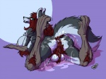 aerona after_sex anus balls breasts canine cum fenrir_lunaris fur green_eyes grey_fur hair herm intersex lying mammal multi_breast multi_limb multiple_arms on_front pubes pussy red_hair were werewolf
Rating: Explicit
Score: 11
User: rekohunter
Date: February 06, 2013