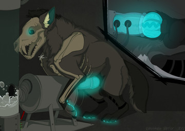 animal_genitalia animal_penis balls black_balls black_body black_fur black_sheath blue_pawpads blue_penis bone breeding_mount canine_genitalia canine_penis cum_collecting erection fangs feral feral_penetrating fur genitals glowing glowing_genitalia glowing_pawpads glowing_penis grey_body grey_fur inside jewelry knot male male_penetrating necklace open_mouth pawpads penetration penis retracted_sheath sheath side_view skull skull_head solo teeth translucent translucent_body vein veiny_penis unbreakable-warrior canid mammal skulldog_(species) 2021 dated