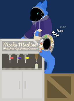 anal anthro arthropod_abdomen beverage bodily_fluids bottomless bound clothed clothing coffee coffee_machine cum cum_in_beverage cum_in_coffee cum_in_container doggystyle duo from_behind_position genital_fluids genitals hoodie hoodie_only machine male male/male mocha_machine onomatopoeia penis plap public_use sex sound_effects text topwear topwear_only tf2_demo_2004 mocha_(tf2_demo_2004) stickerboard_(tf2_demo_2004) arthropod hybrid insect lepidopteran moth protogen absurd_res alpha_channel hi_res
