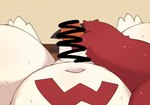 3_toes anthro belly erection feet genitals kemono male masturbation masturbation_pov navel overweight overweight_male penile penile_masturbation penis red_body solo toes white_body mixeeeel nintendo pokemon generation_3_pokemon pokemon_(species) zangoose 2024 censored hi_res