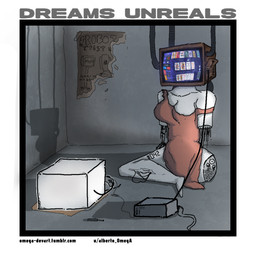 anthro armless body_modification breasts clothing computer controller cube disability duo electronics empty_room female for_a_head hairless inside long_legs machine male medium_breasts red_clothing screen screen_face shadow size_difference television text alberto_omega balatro 042_(alberto_omega) fan_character humanoid object_head robot screen_head tv_head 1:1 hi_res url
