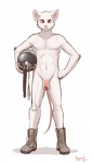 air_force albino anthro armor balls biped boots circumcised clothing flaccid flight_helmet footwear front_view fur genitals grey_clothing grey_footwear hand_on_hip headgear helmet humanoid_genitalia humanoid_penis looking_at_viewer male nude penis pink_nose pink_penis red_eyes shoes simple_background solo standing tail whiskers white_background white_body white_fur meesh pip_(pip) mammal mouse murid murine rodent 2010 digital_media_(artwork) full-length_portrait portrait