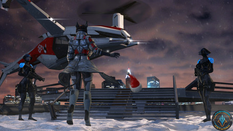 5_fingers aircraft anthro black_hair bottomless christmas_clothing christmas_headwear christmas_tree cigarette city city_background cityscape clothed clothed_anthro clothed_female clothing coat cybernetics female fingers glowing glowing_eyes group gun hair hat headgear headwear helicopter holidays humanoid_hands jacket jacket_only jacket_vest landing machine plant ranged_weapon red_eyes rooftop santa_hat sig_mpx sitting sitting_on_ground snow solo standing submachine_gun synthetic topwear topwear_only tree trio vehicle vest vtol walking weapon xpasha122x petruz_(modeler) christmas amelia_(petruz) android canid canine canis cyborg jackal mammal robot 16:9 3d_(artwork) 4k absurd_res digital_media_(artwork) hi_res widescreen