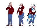 anthro bald basic_sequence beard beverage big_breasts blue_body bottomwear breast_growth breasts clothing denim denim_bottomwear denim_clothing drinking_milk expansion facial_hair female footwear gender_transformation growth hand_on_head hip_expansion holding_beverage holding_glass holding_object hoof_growth hooves horn horn_growth human_to_anthro jeans linear_sequence looking_up male mascot mtf_transformation open_mouth pants pattern_clothing pattern_topwear plaid plaid_clothing plaid_topwear potion shoes simple_background solo species_transformation standing tail tail_growth three_frame_sequence topwear torn_clothing transformation transformation_potion transformation_sequence white_background wide_hips blackshirtboy lactaid lactaid_cow bovid bovine cattle human mammal 2022 absurd_res digital_media_(artwork) hi_res sequence