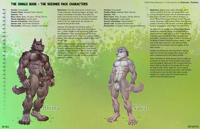 abs anal anthro ball_fondling balls big_balls bodily_fluids body_hair breasts brown_body brown_fur character_bio chest_hair chest_tuft claws duo erection fondling fur furry_balls genitals grey_body grey_fur hairy_armpits male male/male mohawk multicolored_body multicolored_fur muscular muscular_male nipples nude orientation_play pawpads penile penis pose sex sweat sweatdrop sweaty_balls sweaty_body sweaty_breasts sweaty_genitalia tail text tongue tuft vein veiny_penis hotsatyr bhima nakul canid canine canis humanoid mammal wolf 2026 english_text hi_res model_sheet