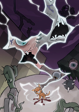 :3 ambiguous_feral ambiguous_gender black_eyes cactus checkered checkered_floor cloud detailed_background eyeball feral fur group lightning_bolt looking_at_another looking_at_viewer monotone_tail multicolored_body multicolored_fur notched_ear open_mouth orange_body orange_ears orange_fur orange_tail outside plant quadruped rock sky standing striped_body striped_fur stripes tail zabforever mewgenics gun_(mewgenics) soahc_(mewgenics) zaratana_(mewgenics) domestic_cat elemental_creature felid feline felis mammal mineral_fauna rock_creature 2026 colored digital_media_(artwork) digital_painting_(artwork) hi_res painting_(artwork) shaded signature