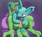 2023 69_position abstract_background absurd_res bodily_fluids collar duo eden_(ellistia) female female/female fennelseed feral fingering generation_1_pokemon generation_3_pokemon genital_fluids genitals grovyle hi_res implied_oral leaking looking_back lying nidorina nintendo on_back open_mouth oral orgasm pillow pokemon pokemon_(species) pussy pussy_juice_leaking pussy_juice_on_hand pussy_juice_on_pussy sex smile spiked_collar spikes spread_legs spread_pussy spreading vaginal_fluids