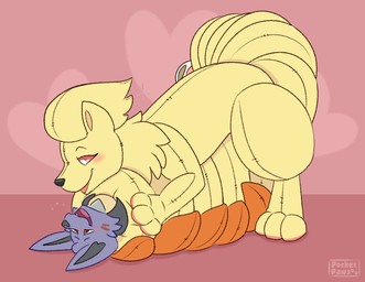 ambiguous_gender ambiguous_penetration bdsm blush bondage bound doggystyle dry_humping female_humping feral from_behind_position grinding humping mounting multi_tail penetration plushie plushie_tag sex size_difference tail tail_bondage tail_tied conditional_dnp pocketpaws nintendo pokemon str8aura animate_inanimate generation_1_pokemon generation_4_pokemon living_plushie lucario ninetales pokemon_(species) 2d_animation animated frame_by_frame hi_res short_playtime female_(lore)