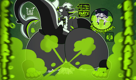 amused anal anthro beanie big_breasts big_butt black_body bodily_fluids breasts burping_fart butt clothing dominant duo facesitting fart fart_cloud fart_fetish fart_sniffing farting_in_mouth farting_on_another farting_on_face female female/female fin fur green_fart_cloud hair hat hazard_symbol headgear headwear huge_breasts huge_butt hyper lung nipples nude oral organs pawpads paws purple_hearts res rimming sex simple_background sitting sitting_on_another smile smirk smirking_at_another sniffing sound_effects symbol tail teeth text thick_thighs white_body wide_hips sharkskunk juniper_(sharkskunk) purple_gas_wolf aquatic canid canine canis fish hybrid mammal mephitid shark skunk wolf digital_media_(artwork) english_text hi_res widescreen