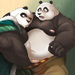 anthro belly big_belly black_body black_nose blush duo genitals grope hand_in_pants humanoid_hands kemono male male/male moobs navel nipple_fetish nipple_play nipple_suck nipples overweight overweight_male penis sucking white_body gomdepp dreamworks kung_fu_panda li_shan_(kung_fu_panda) master_po_ping bear giant_panda mammal 1:1 2022 hi_res father_(lore) father_and_child_(lore) father_and_son_(lore) incest_(lore) parent_(lore) parent_and_child_(lore) parent_and_son_(lore) son_(lore)