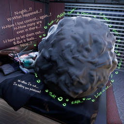 anthro bed belly belly_expansion belly_inflation expansion furniture hairless inflation lying lying_on_bed male on_bed solo text vore malunisisos dislyte lilith_games liam_(dislyte) canid canine canis domestic_dog hairless_dog mammal primitive_dog xoloitzcuintli 1:1 3d_(artwork) digital_media_(artwork) english_text hi_res