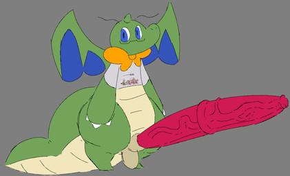 animal_genitalia animal_penis anthro balls big_penis blue_eyes bottomless clothed clothing equine_genitalia equine_penis erection eyewear feet genitals glasses green_body grey_background huge_penis hybrid_genitalia hybrid_penis hyper hyper_genitalia hyper_penis male male_anthro medial_ring penis red_penis simple_background solo tail text vein veiny_penis theroostz mythology nintendo pokemon dusty_(motherfan31) dragon dragonite generation_1_pokemon mythological_creature mythological_scalie pokemon_(species) scalie shiny_pokemon digital_drawing_(artwork) digital_media_(artwork)