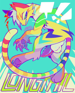 animal_genitalia anus claws erection exclamation_point fangs feral fur genitals green_eyes hair looking_at_viewer male nude penile_spines penis simple_background smile solo tail teeth text whiskers yellow_body sinzx80 warriors_(book_series) longtail_(warriors) domestic_cat felid feline felis mammal 4:5 character_name digital_drawing_(artwork) digital_media_(artwork) hi_res signature